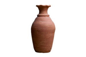 Brown vase isolated on a transparent background png