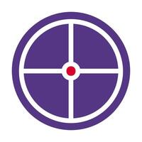 target icon solid red purple style military illustration vector army element and symbol perfect.