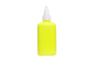 amarillo botella aislado en un transparente antecedentes png