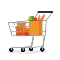 Shopping cart isolated illustration png