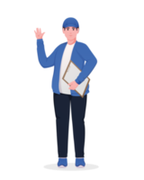 delivery courier people service illustration png