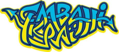 graffiti, patriotic slogan, Glory to Ukraine vector