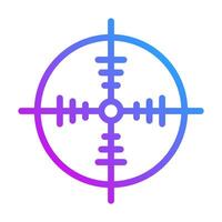 target icon gradient purple style military illustration vector army element and symbol perfect.