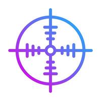 target icon gradient purple style military illustration vector army element and symbol perfect.