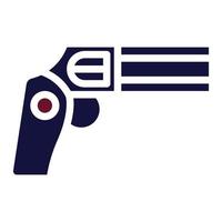 gun icon solid style maroon navy colour military illustration vector army element and symbol perfect.