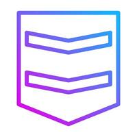badge icon gradient purple style military illustration vector army element and symbol perfect.