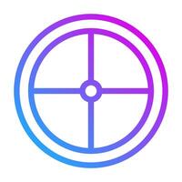 target icon gradient purple style military illustration vector army element and symbol perfect.