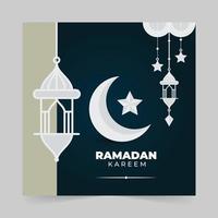 Ramadan Kareem Background design For Social media post and  Digital marketing promotion ads sales, discount web banner template vector