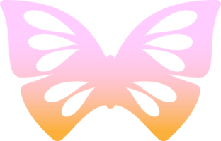 rose pente papillon png