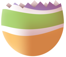 huevo de pascua roto png