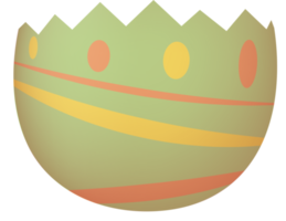 Cracked Easter egg front lower part png