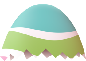 Cracked Easter Egg png