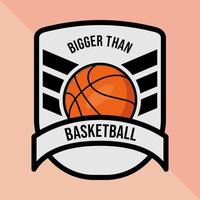 Badge vector basketball