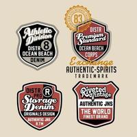 design logo emblem embroidery vector
