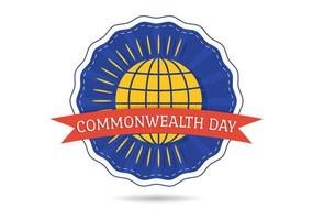 Commonwealth of Nations Day on 24 may Illustration with Helps Guide Activities by Commonwealths Organizations in Flat Hand Drawn Templates vector