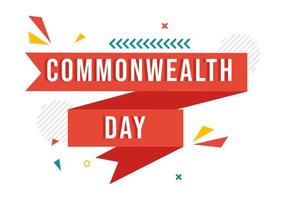 Commonwealth of Nations Day on 24 may Illustration with Helps Guide Activities by Commonwealths Organizations in Flat Hand Drawn Templates vector