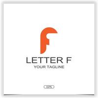 letter f golden ratio logo premium elegant template vector eps 10