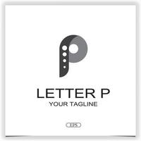 letter p logo premium elegant template vector eps 10