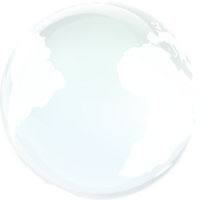 transparent Glas Globus von Erde png