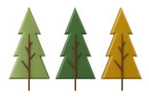 Tree 3D on isolated background. 3D render. png