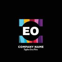 EO initial logo With Colorful template vector. vector