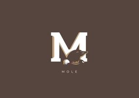 MOLE M MONOGRAM, VECTOR LOGO