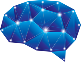 artificial inteligencia cerebro gráfico elemento png