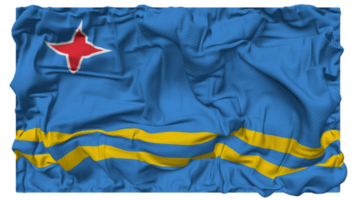 Aruba Flag Waves with Realistic Bump Texture, Flag Background, 3D Rendering png