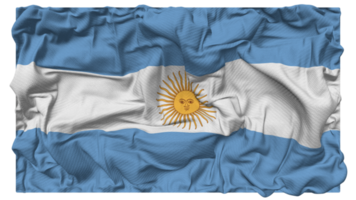 Argentina bandeira ondas com realista colisão textura, bandeira fundo, 3d Renderização png