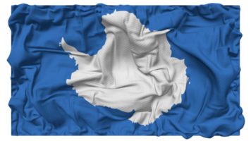 antarctica flagga vågor med realistisk stöta textur, flagga bakgrund, 3d tolkning png