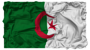Algeria Flag Waves with Realistic Bump Texture, Flag Background, 3D Rendering png