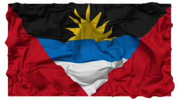 Antígua e barbuda bandeira ondas com realista colisão textura, bandeira fundo, 3d Renderização png