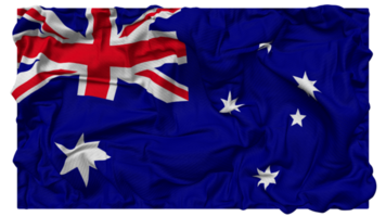 Austrália bandeira ondas com realista colisão textura, bandeira fundo, 3d Renderização png