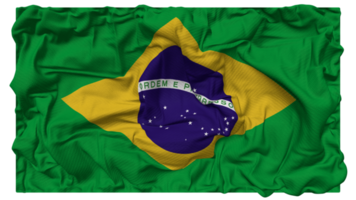 Brazilië vlag golven met realistisch buil textuur, vlag achtergrond, 3d renderen png