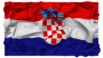 Croacia bandera olas con realista bache textura, bandera fondo, 3d representación png