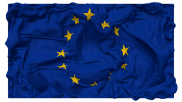 European Union Flag Waves with Realistic Bump Texture, Flag Background, 3D Rendering png