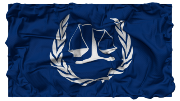 International Criminal Court, ICC United Nations Flag Waves with Realistic Bump Texture, Flag Background, 3D Rendering png