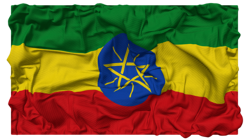 Ethiopië vlag golven met realistisch buil textuur, vlag achtergrond, 3d renderen png