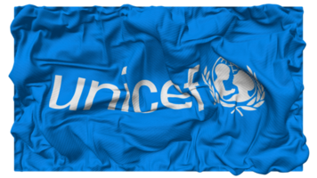 förenad nationer barns fond, unicef flagga vågor med realistisk stöta textur, flagga bakgrund, 3d tolkning png