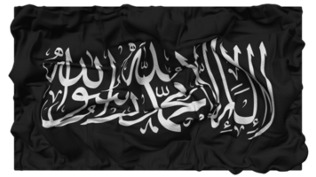 Islamic Shahadah Flag Waves with Realistic Bump Texture, Flag Background, 3D Rendering png