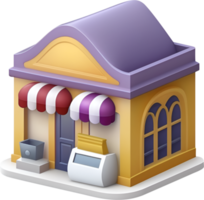 3D shop icon for sale and decoration. png
