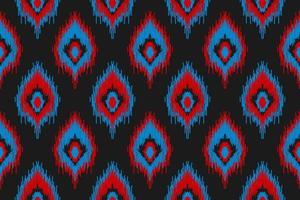 Ethnic ikat seamless pattern in tribal. American, Mexican style. Aztec geometric ornament print. vector