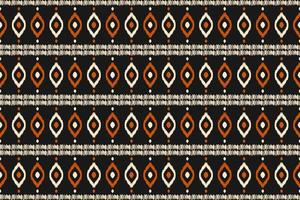 Ethnic ikat seamless pattern in tribal. Aztec geometric ethnic ornament print. Ikat pattern style. vector