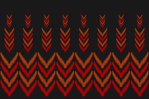 Abstract ethnic pattern art. Ikat seamless pattern traditional. American, Mexican style. vector