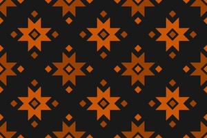 Fabric flower pattern art. Geometric ethnic seamless pattern in tribal. vector