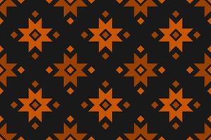 Fabric flower pattern art. Geometric ethnic seamless pattern in tribal. vector