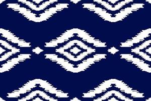 patrón étnico ikat sin costuras en tribal. estilo americano, mexicano. estampado de adornos geométricos aztecas. vector