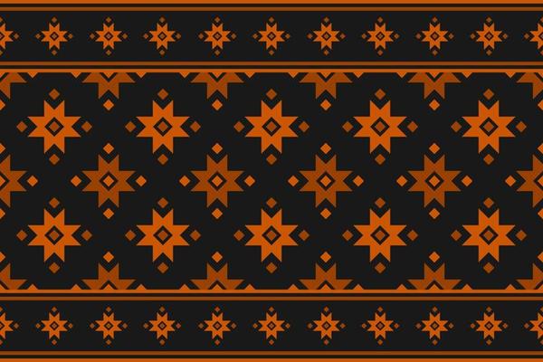 Abstract ethnic flower art. geometric oriental seamless pattern traditional. Tribal style striped.