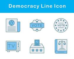 Democracy Vector Icon Set