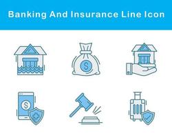 Banking And Protection Vector Icon Set